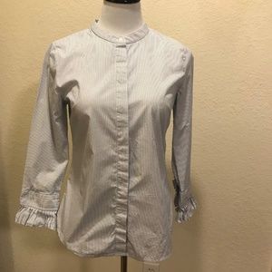 Banana Republic Blue white striped blouse